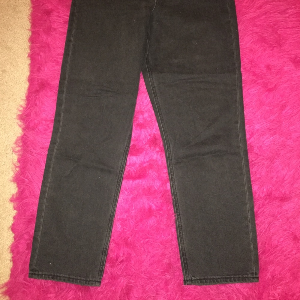 Black high waisted mom jeans